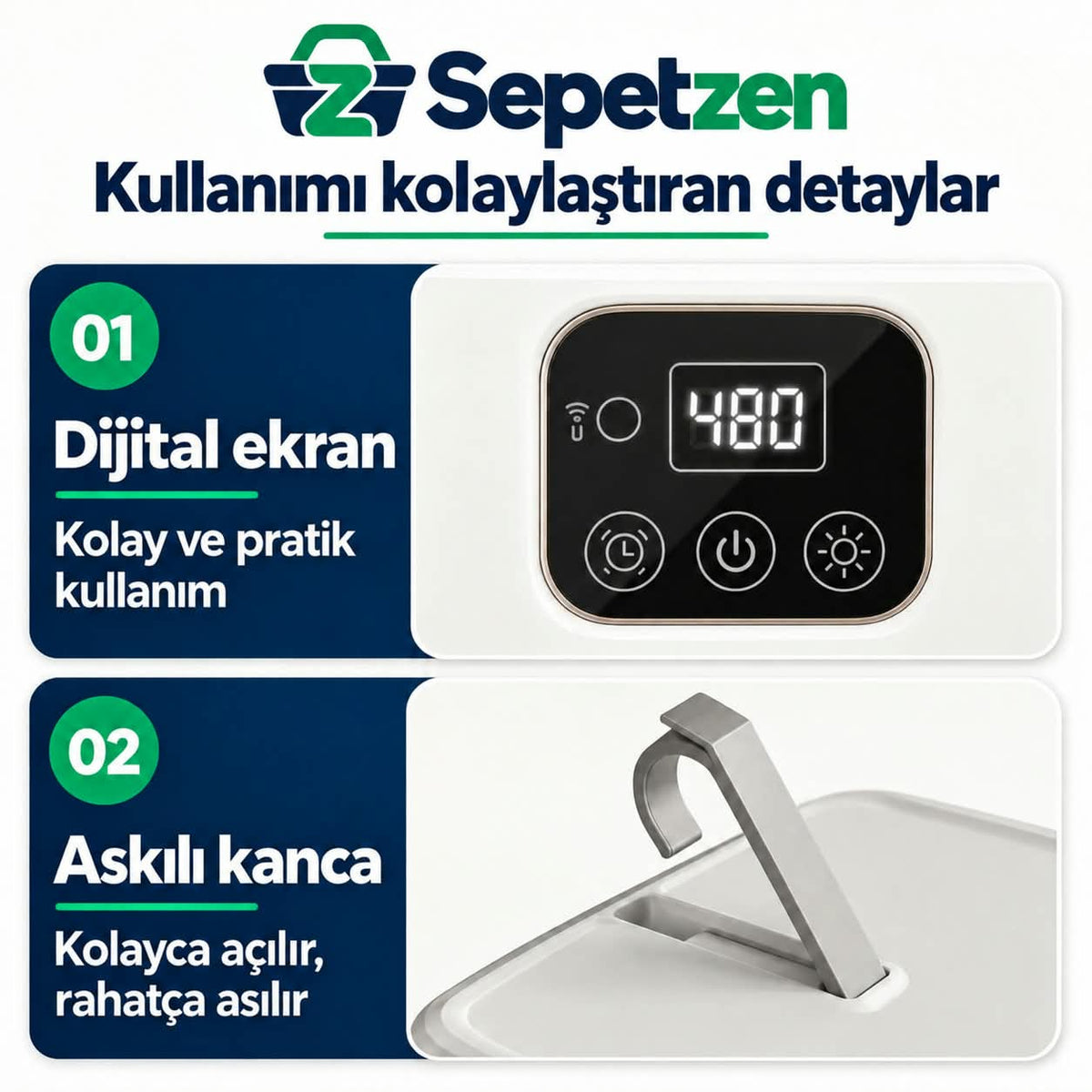 Kullanımı kolaylaştıran detaylar